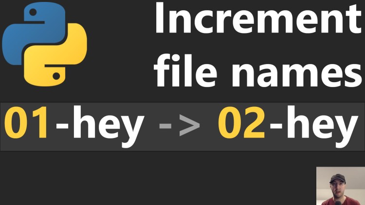 A Python Script to Increment File Names Starting at a Specific Number ...